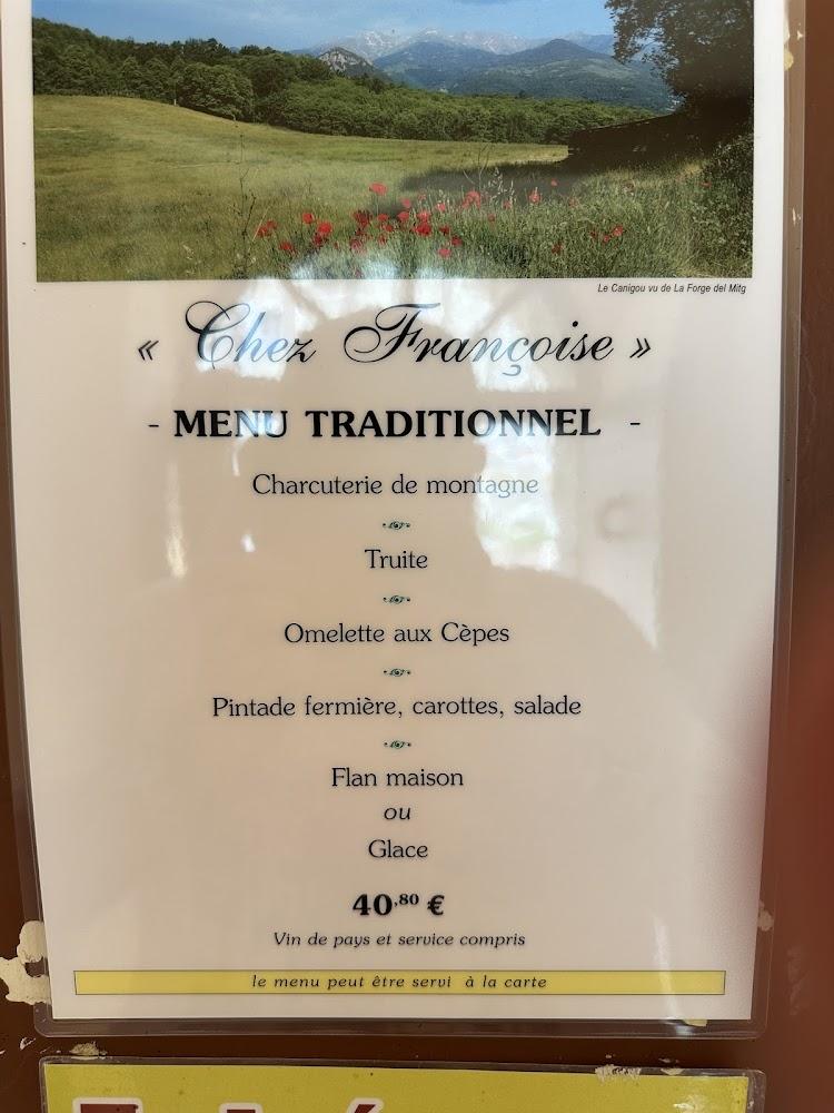 Restaurant Chez Françoise - Menu Image 1