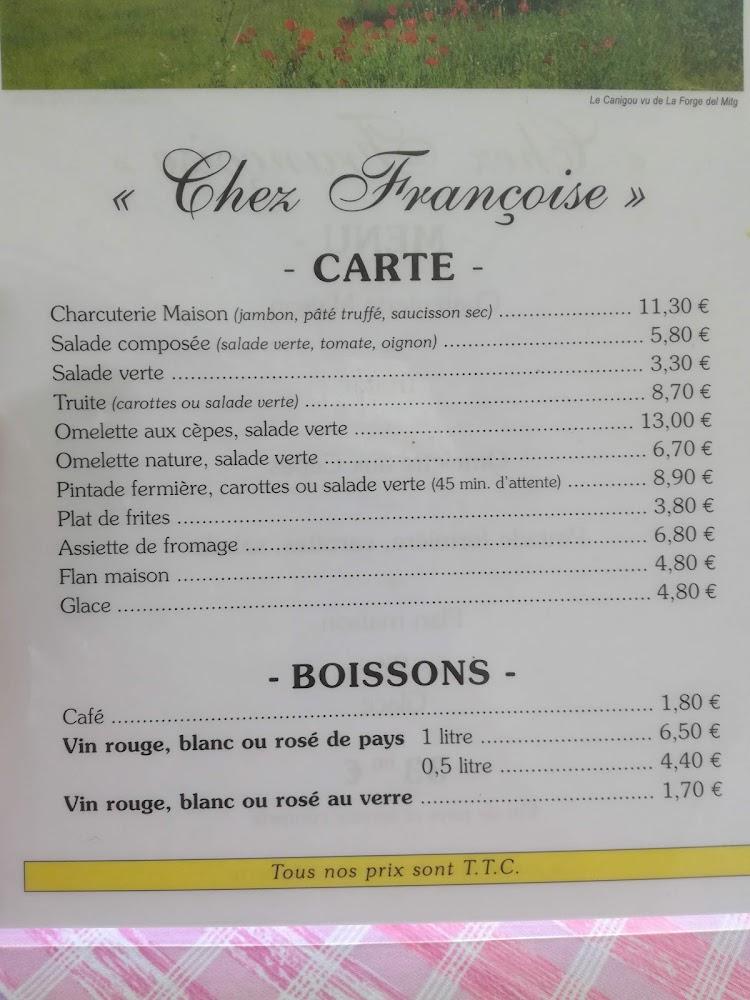 Restaurant Chez Françoise - Menu Image 3